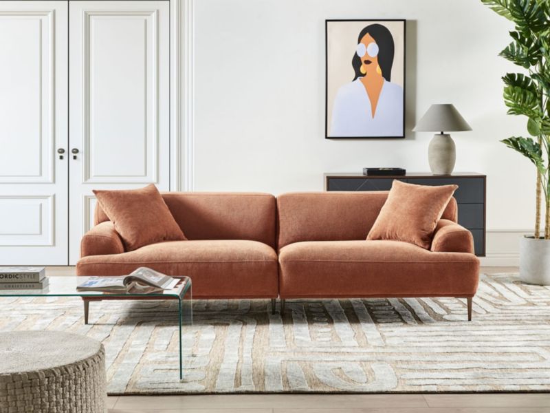 Sofa 3-osobowa złoty brąz Matila 1 szt.