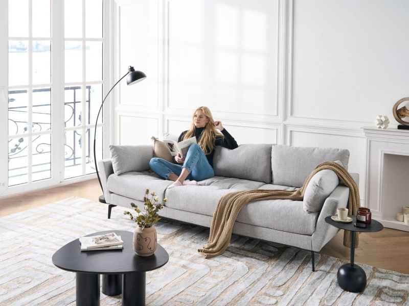 Sofa 4-osobowa szara Nenola 1 szt.