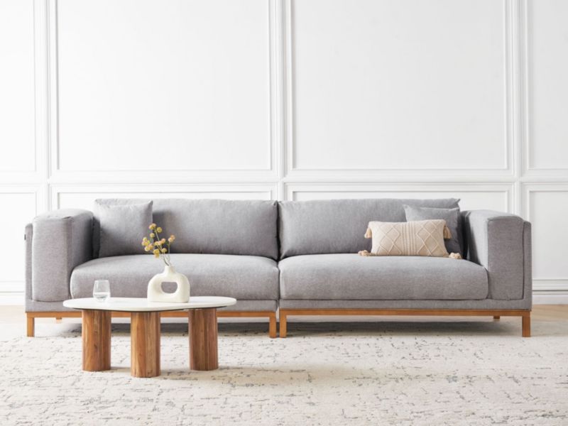 Sofa 4-osobowa szara Veng 1 szt.