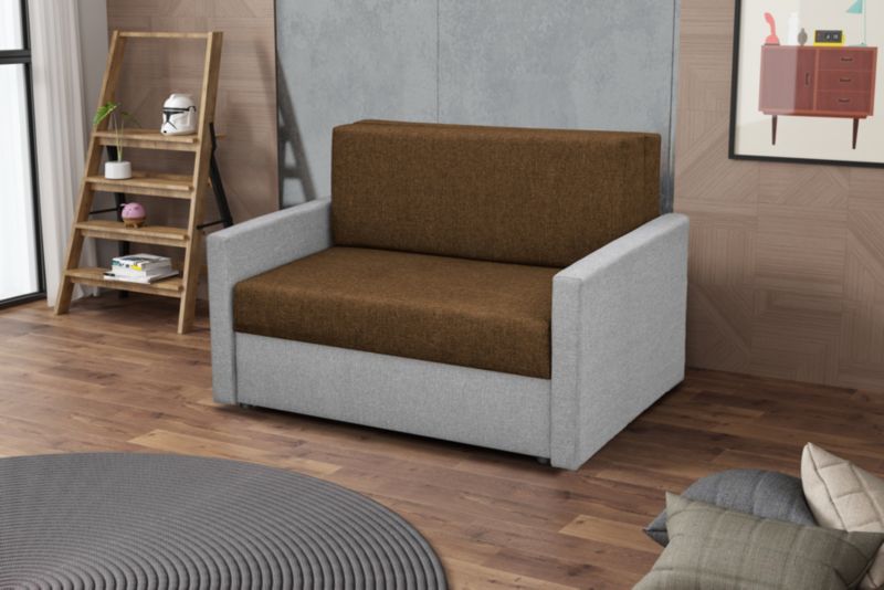 Sofa amerykanka rozkładana Bonni Tedi 1 Szara/Brązowa 1 szt.