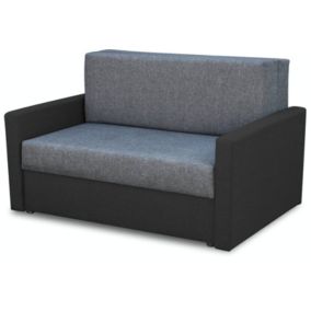 Sofa amerykanka rozkładana Bonni Tedi 2 Czarna/Grafitowa 1 szt.