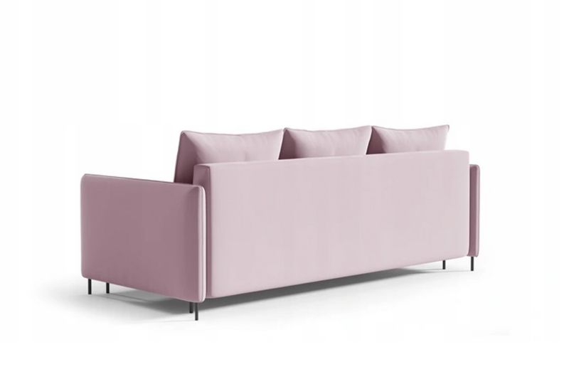 Sofa Bettso Belis 216 x 91 cm z funkcją spania różowa 1szt.