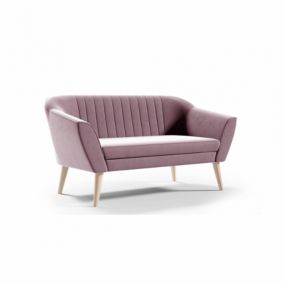 Sofa Bettso Pirs 2 140 cm z miękkim oparciem różowa 1szt.