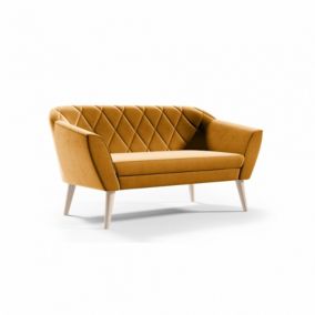 Sofa Bettso Viva 2 140 cm z miękkim oparciem miodowy 1szt.