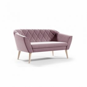 Sofa Bettso Viva 2 140 cm z miękkim oparciem różowy 1szt.