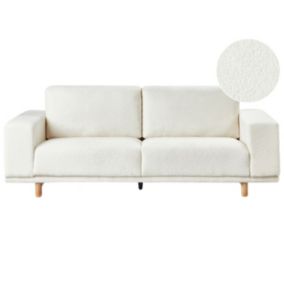 Sofa boucle 3-osobowa złamana biel Nivala 1 szt.