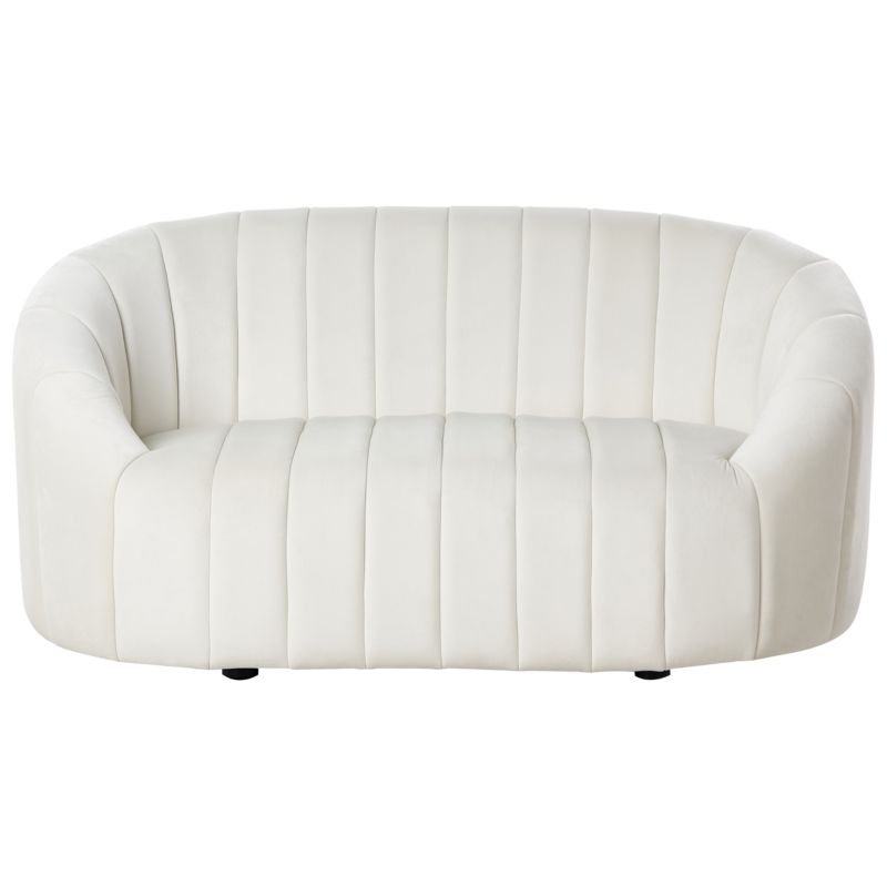 Sofa dla 2 osób Malung Welur Złamana biel 1 szt.