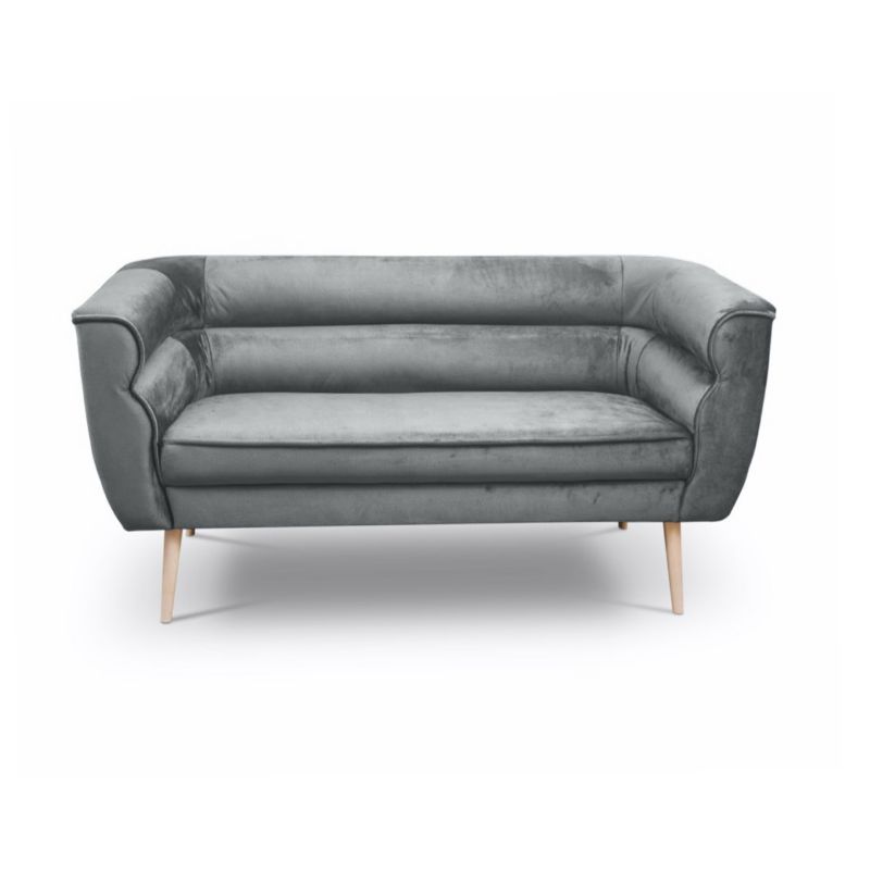 Sofa dwuosobowa Bettso Maro na drewnianych nogach w stylu skandynawskim ...
