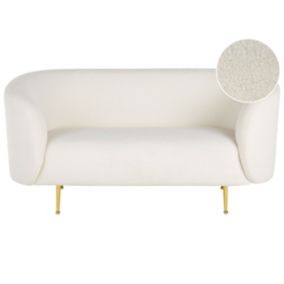 Sofa dwuosobowa boucle biała Loen 1 szt.
