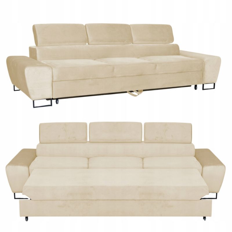 Sofa kanapa do salonu rozkładana  Family Meble Bosso beż 1szt