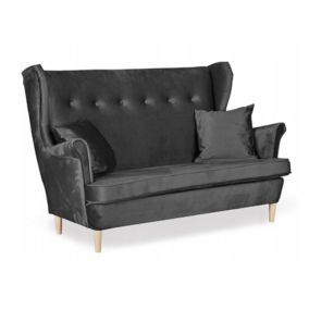 Sofa kanapa uszak do salonu nierozkładana Family Meble ARI ciemno szara 1szt