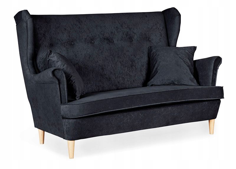 Sofa kanapa uszak do salonu nierozkładana Family Meble ARI  czarny  1szt
