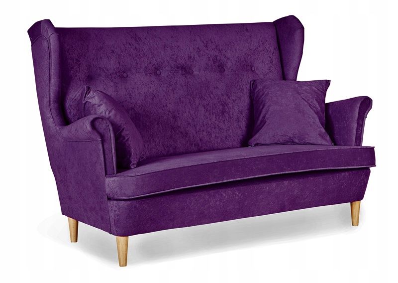 Sofa kanapa uszak do salonu nierozkładana Family Meble ARI fioletowa 1szt