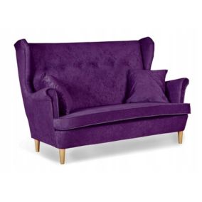Sofa kanapa uszak do salonu nierozkładana Family Meble ARI fioletowa 1szt