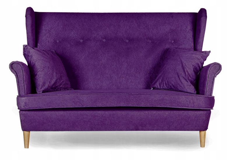 Sofa kanapa uszak do salonu nierozkładana Family Meble ARI fioletowa 1szt