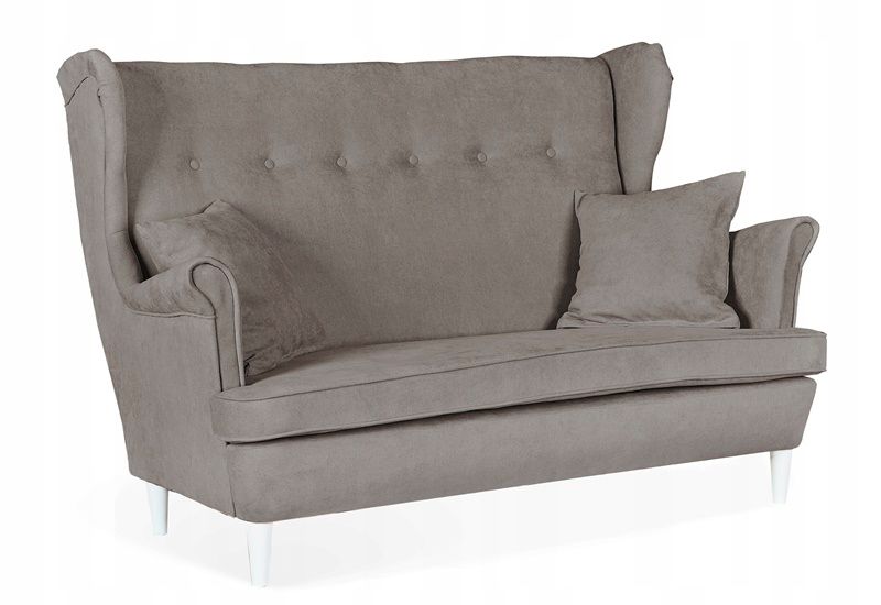 Sofa kanapa uszak do salonu nierozkładana Family Meble ARI  szaro beżowy 1szt