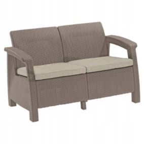 Sofa Keter Ogrodowa Ławka CORFU LOVE  Wypoczynkowa 2 osobowa Taras Balkon 1 szt