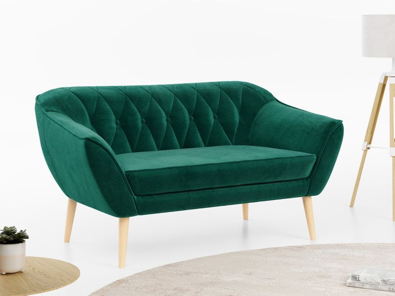 Sofa MKS Meble PIRS 2 ciemnozielony welwet 1szt.