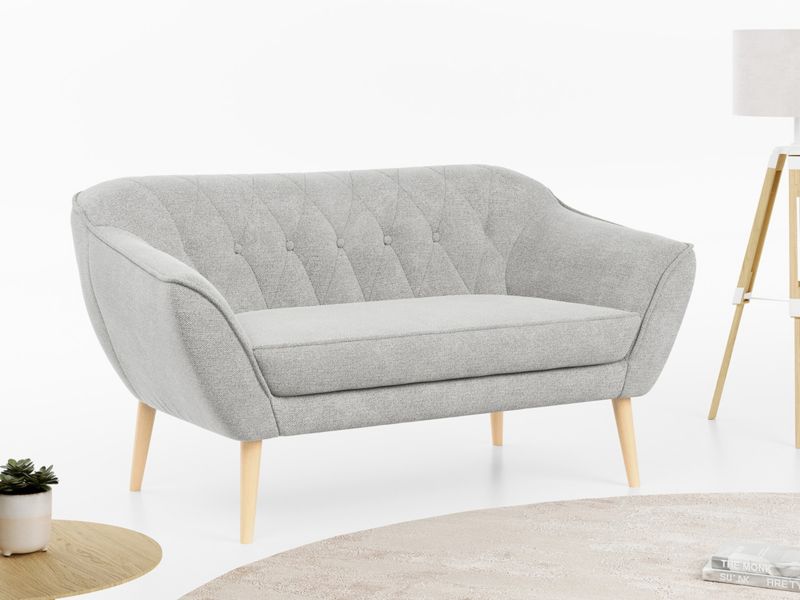 Sofa MKS Meble PIRS 2 jasnoszary struktura 1szt.