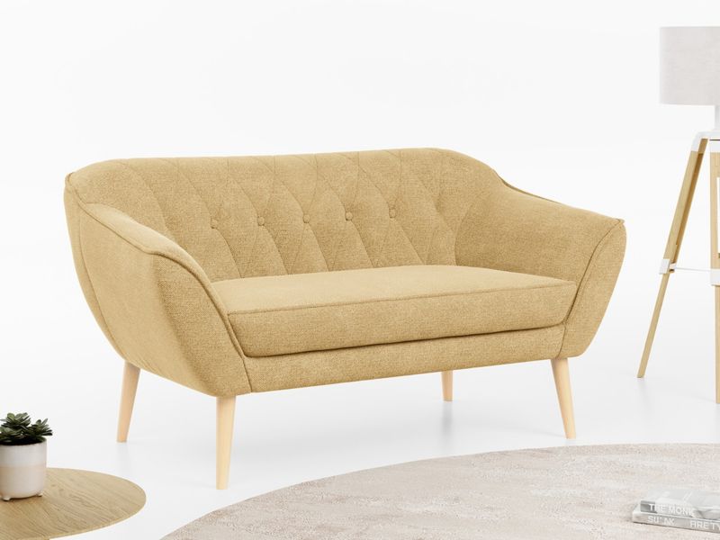 Sofa MKS Meble PIRS 2 musztardowy struktura 1szt.