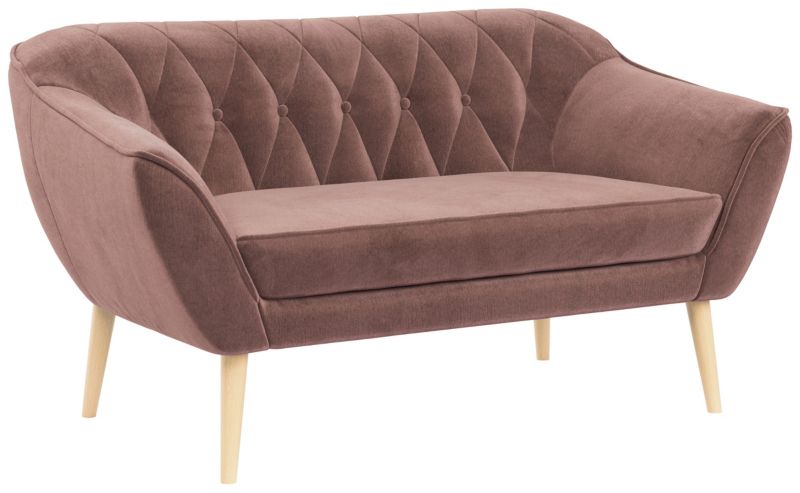 Sofa MKS Meble PIRS 2 różowy welwet 1szt.