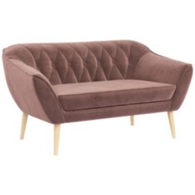 Sofa MKS Meble PIRS 2 różowy welwet 1szt.
