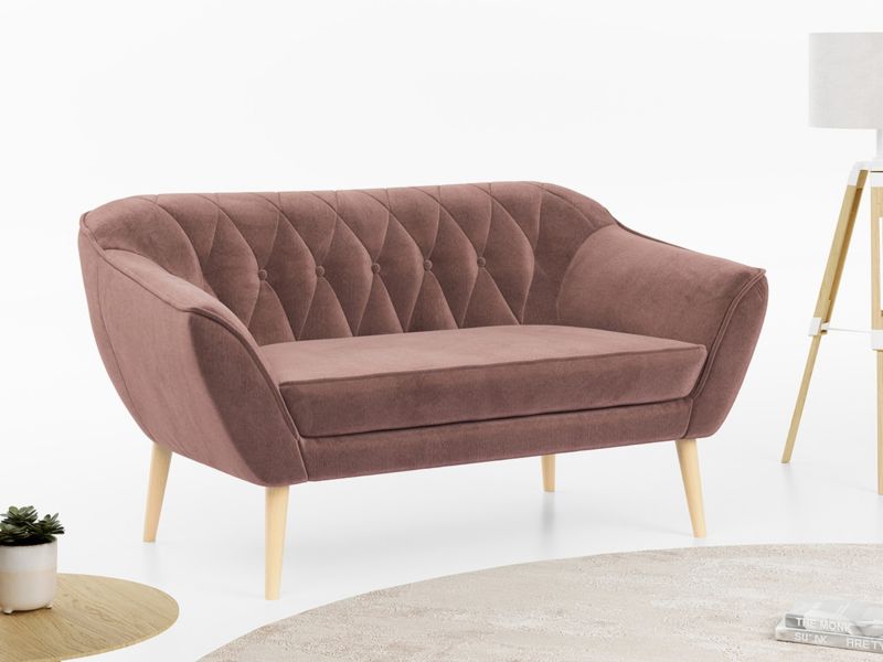 Sofa MKS Meble PIRS 2 różowy welwet 1szt.