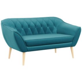 Sofa MKS Meble PIRS 2 turkusowy welwet 1szt.