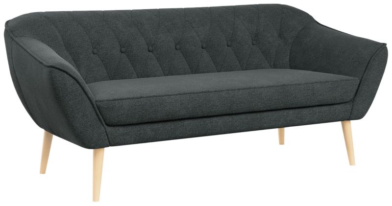Sofa MKS Meble PIRS 3 ciemnoszary struktura 1szt.