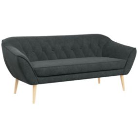 Sofa MKS Meble PIRS 3 ciemnoszary struktura 1szt.