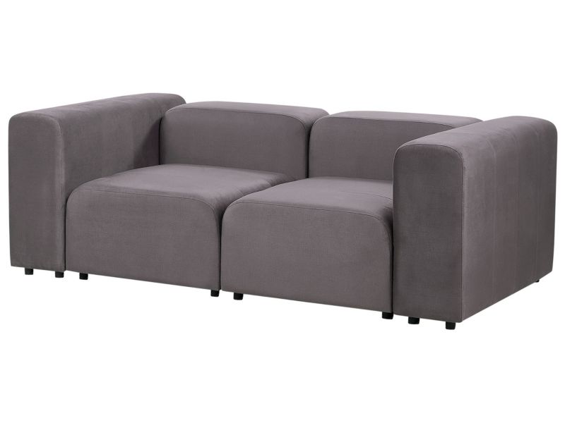 Sofa modułowa 2-osobowa welurowa ciemnoszara Falsterbo 1 szt.