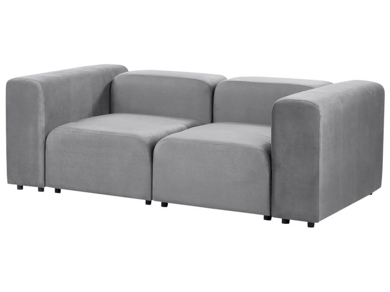 Sofa modułowa 2-osobowa welurowa szara Falsterbo 1 szt.