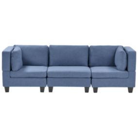 Sofa modułowa 3-osobowa niebieska Unstad 1 kpl