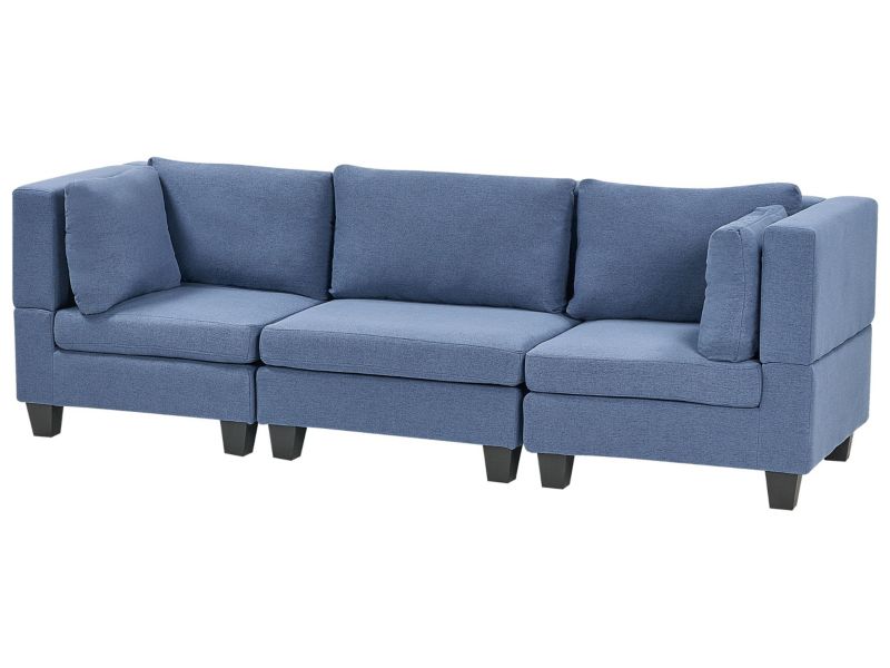 Sofa modułowa 3-osobowa niebieska Unstad 1 kpl