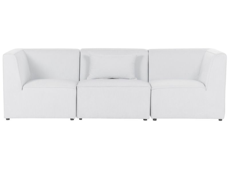 Sofa modułowa 3-osobowa sztruksowa złamana biel Lemvig 1 kpl