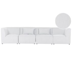 Sofa modułowa 4-osobowa sztruksowa złamana biel Lemvig 1 kpl