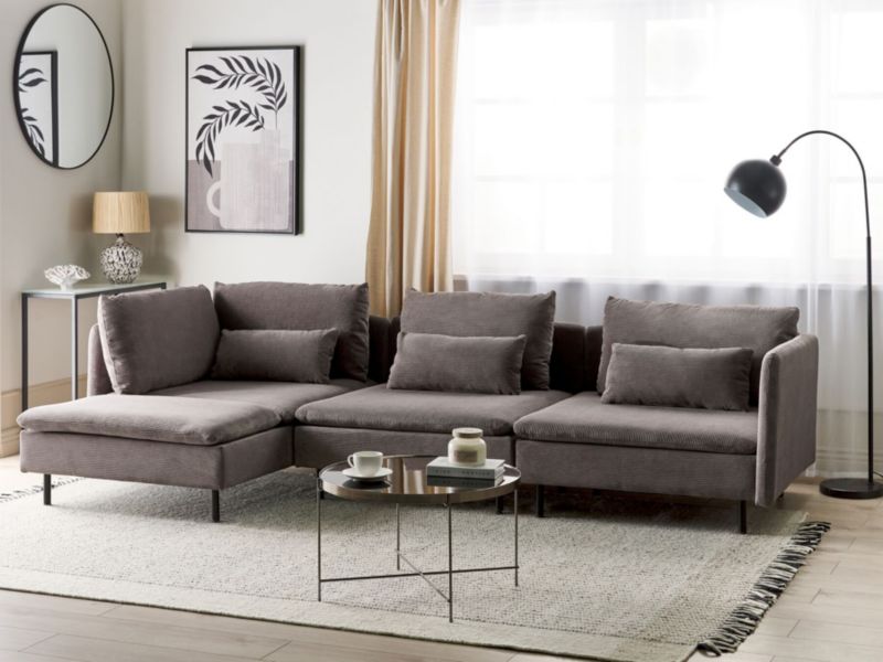 Sofa modułowa Egeris Ciemnobrązowy Prawostronny 1 kpl