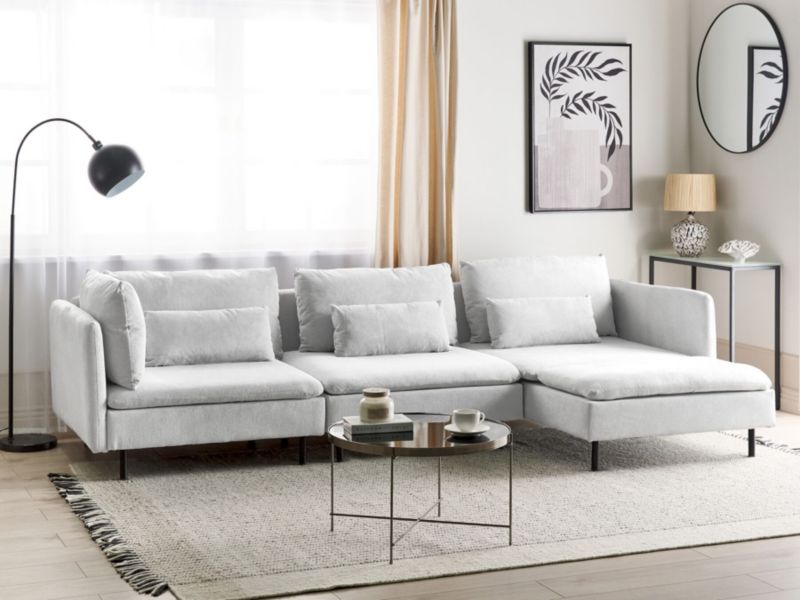 Sofa modułowa Egeris Jasnoszary Lewostronny 1 kpl