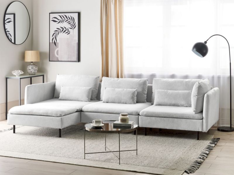 Sofa modułowa Egeris Jasnoszary Prawostronny 1 kpl