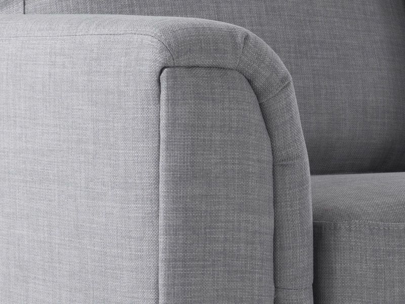 Sofa narożna lewostronna Oslo Jasnoszary Tkanina Lewostronny 1 szt.