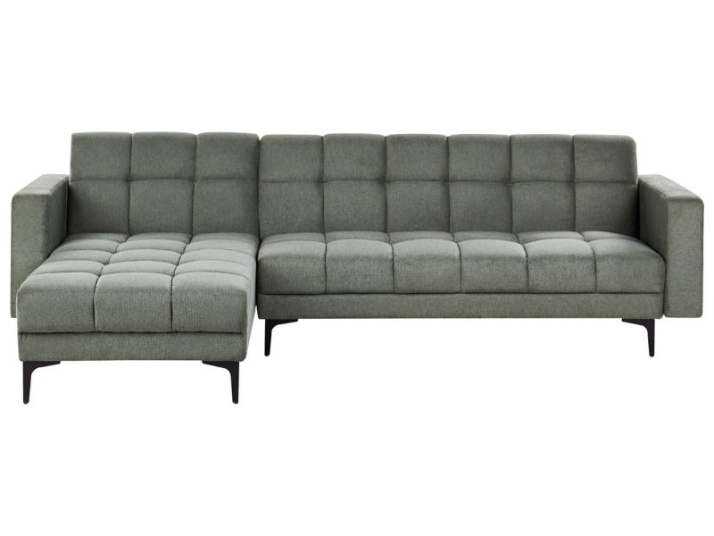 Sofa narożna prawostronna Alnes Ciemnozielony Prawostronny 1 szt.
