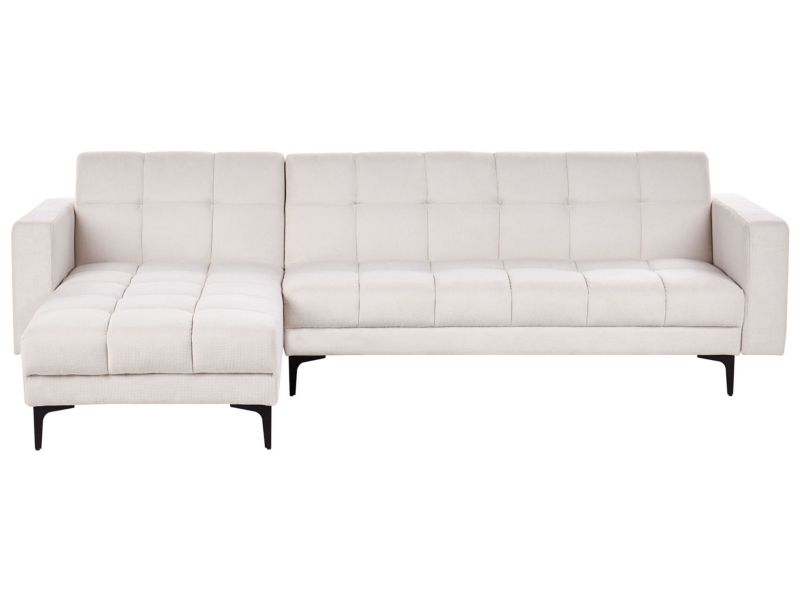 Sofa narożna prawostronna Alnes Złamana biel Prawostronny 1 szt.