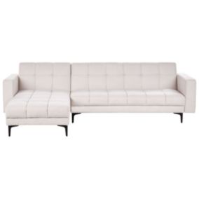 Sofa narożna prawostronna Alnes Złamana biel Prawostronny 1 szt.