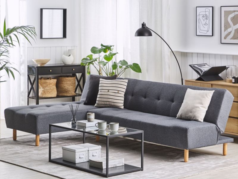 Sofa narożna prawostronna Alsten  Ciemnoszary Prawostronny 1 szt.