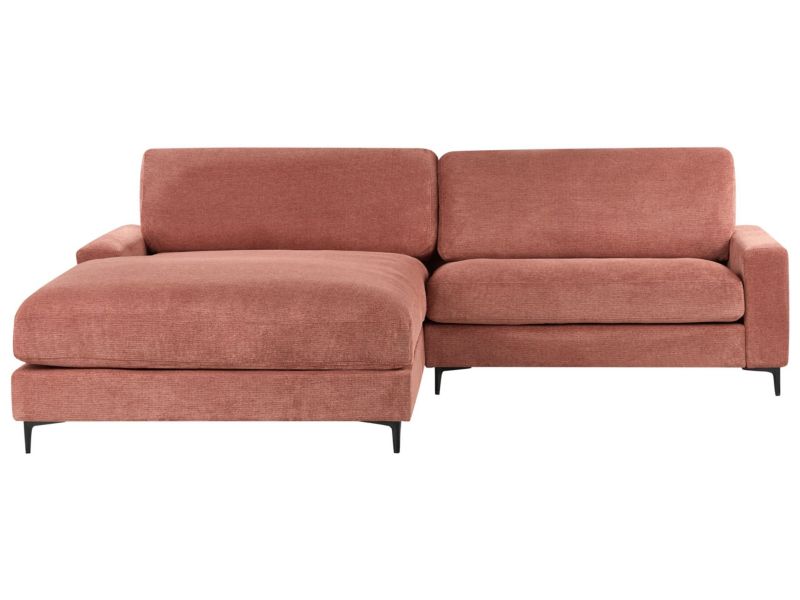 Sofa narożna prawostronna Maloy Czerwony dla 3 osób Prawostronny 1 szt.