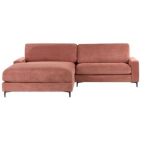 Sofa narożna prawostronna Maloy Czerwony dla 3 osób Prawostronny 1 szt.