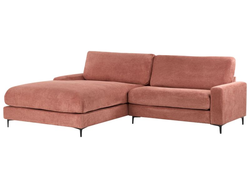 Sofa narożna prawostronna Maloy Czerwony dla 3 osób Prawostronny 1 szt.