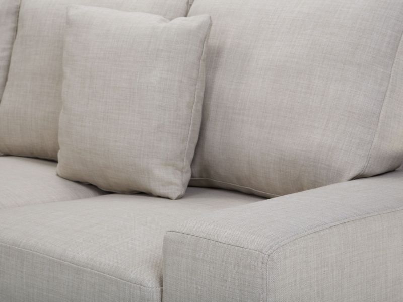 Sofa narożna Stockholm Beżowy Tkanina Lewostronny 1 szt.