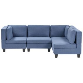 Sofa narożna Unstad  Niebieski Lewostronny 1 kpl
