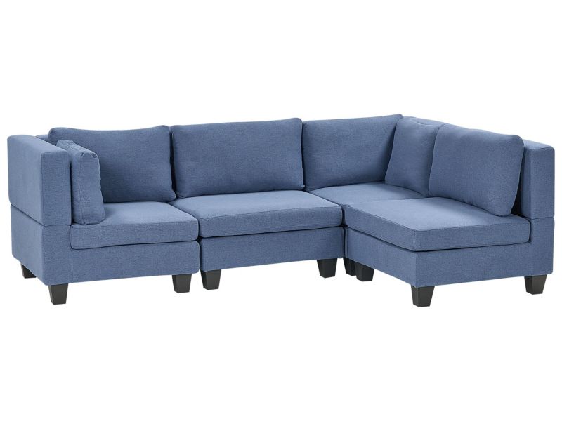 Sofa narożna Unstad  Niebieski Lewostronny 1 kpl